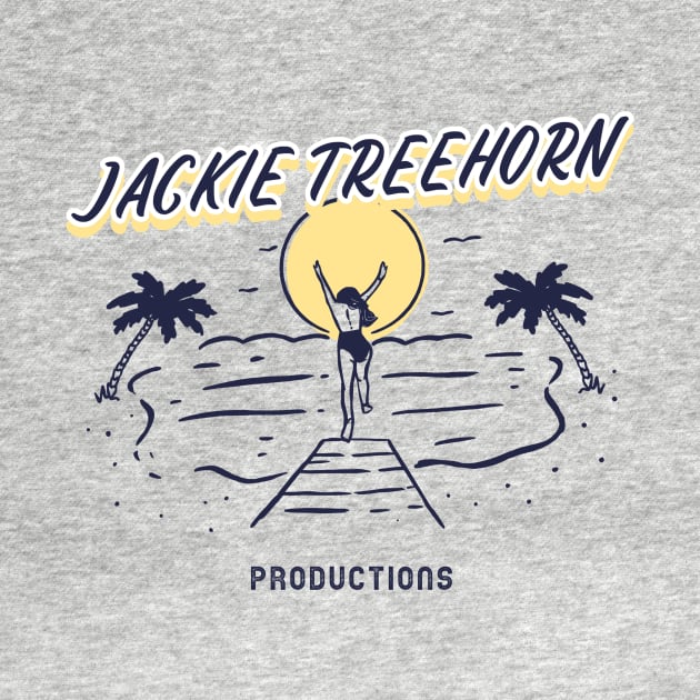 Jackie Treehorn Productions Beach Logo Funny Big Lebowski by GIANTSTEPDESIGN